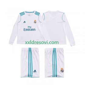 Real Madrid 2017 Retro Domaći Dječji Nogometni Dres 2018 Dugim Rukavima